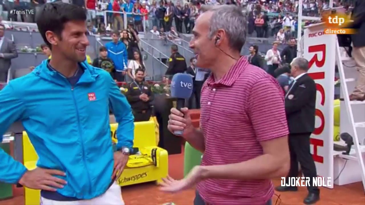 Novak Djokovic Sing & Speak Spanish - Madrid 2017 (HD)