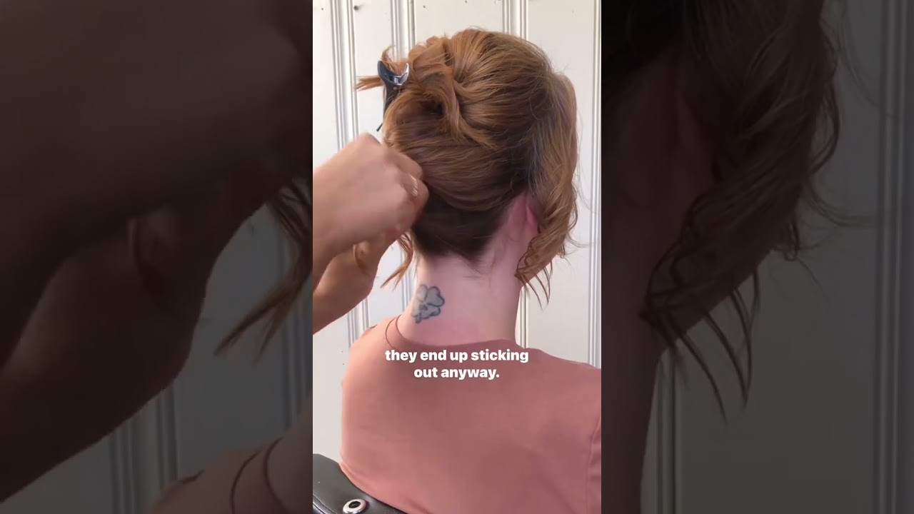 SHORT HAIR UPDO TIP ✍️🤩 with the wonderful @alexandralee1016!