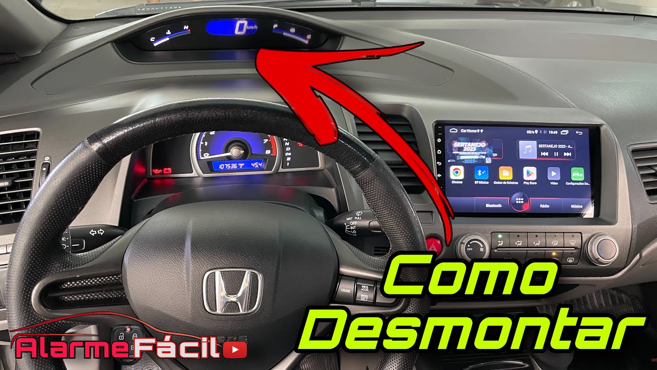 Como Desmontar Painel New Civic ( Velocimetro) ✅ Limpeza