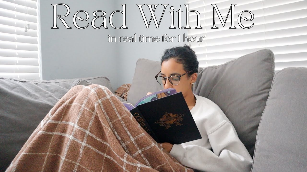 READ WITH ME in real time for 1 hour with chill piano lofi music 🎧📖☕️