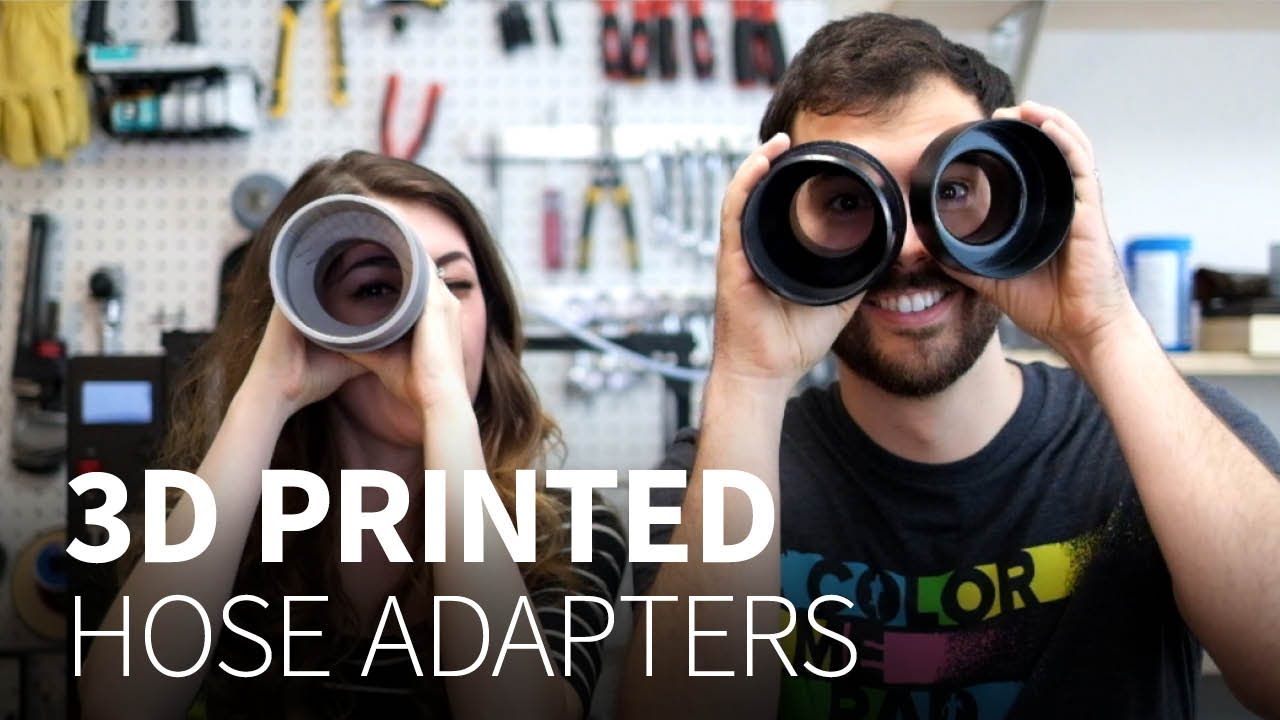 How to model and 3D print hose adapters (in Onshape, with templates)