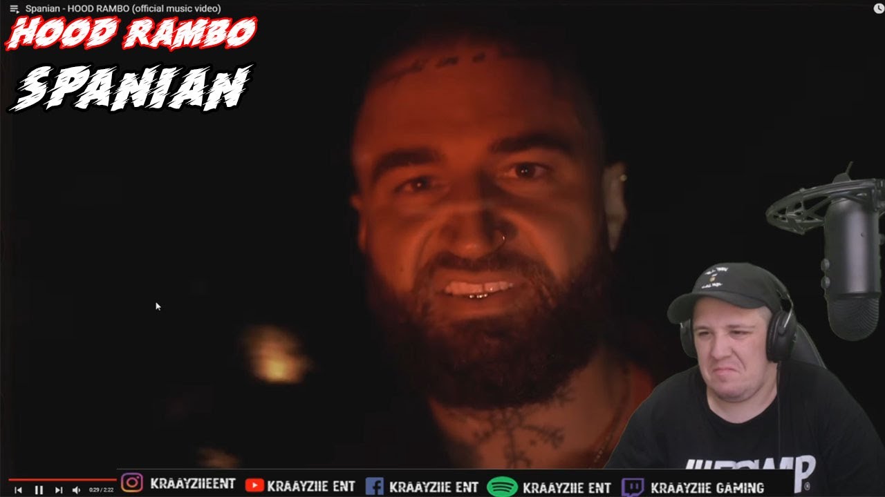 Kraayziie Reacts To Spanian - HOOD RAMBO Reaction