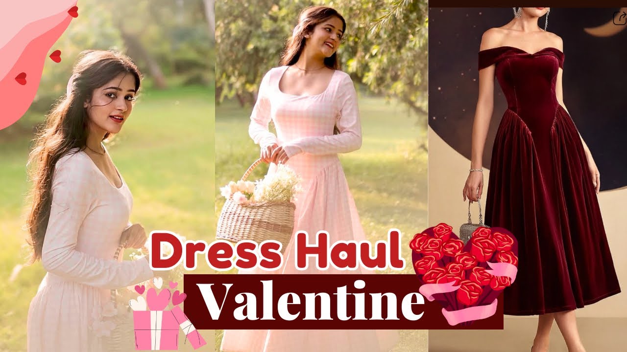 Valentine Dress Haul Savana❤️| Full flared dresses | Valentine Gifts | Radhika verma