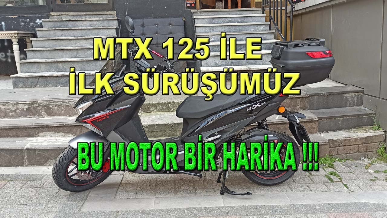 MOTOLUX MTX 125 İle İLK SÜRÜŞ // Yeni Motorum!!!