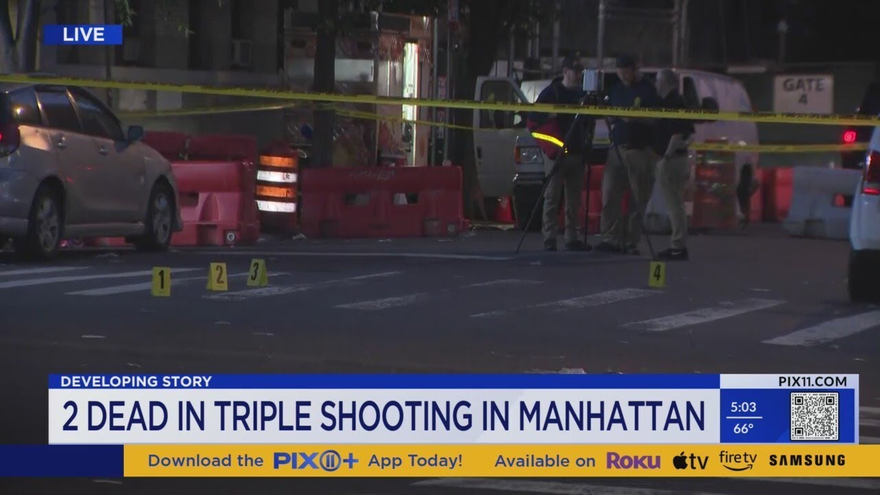 2 men killed in Manhattan triple shooting: NYPD