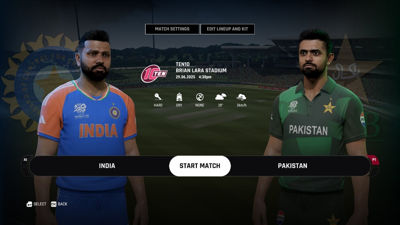 India Vs Pakistan | ICC T20 WORLD CUP 2024 | Cricket 24 Gameplay