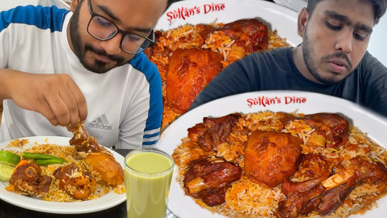 Eating Lunch(Mutton Kacchi Biryani) With Friends at Sultan's Dine, Johnson Rd
