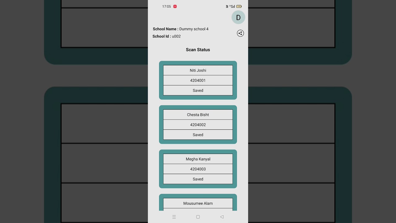Sunbird-Saral: share scan app data feature
