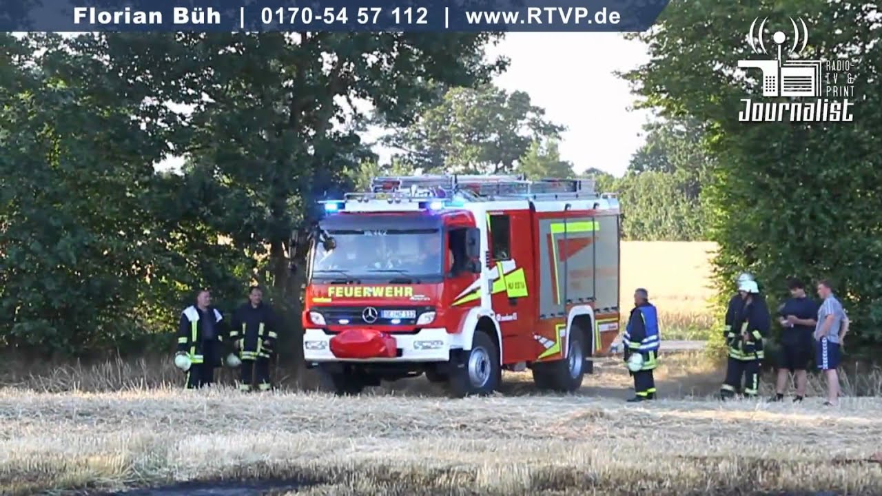 Brennen fünf Hektar Stroh in Nahe ab (20. Juli 2010)