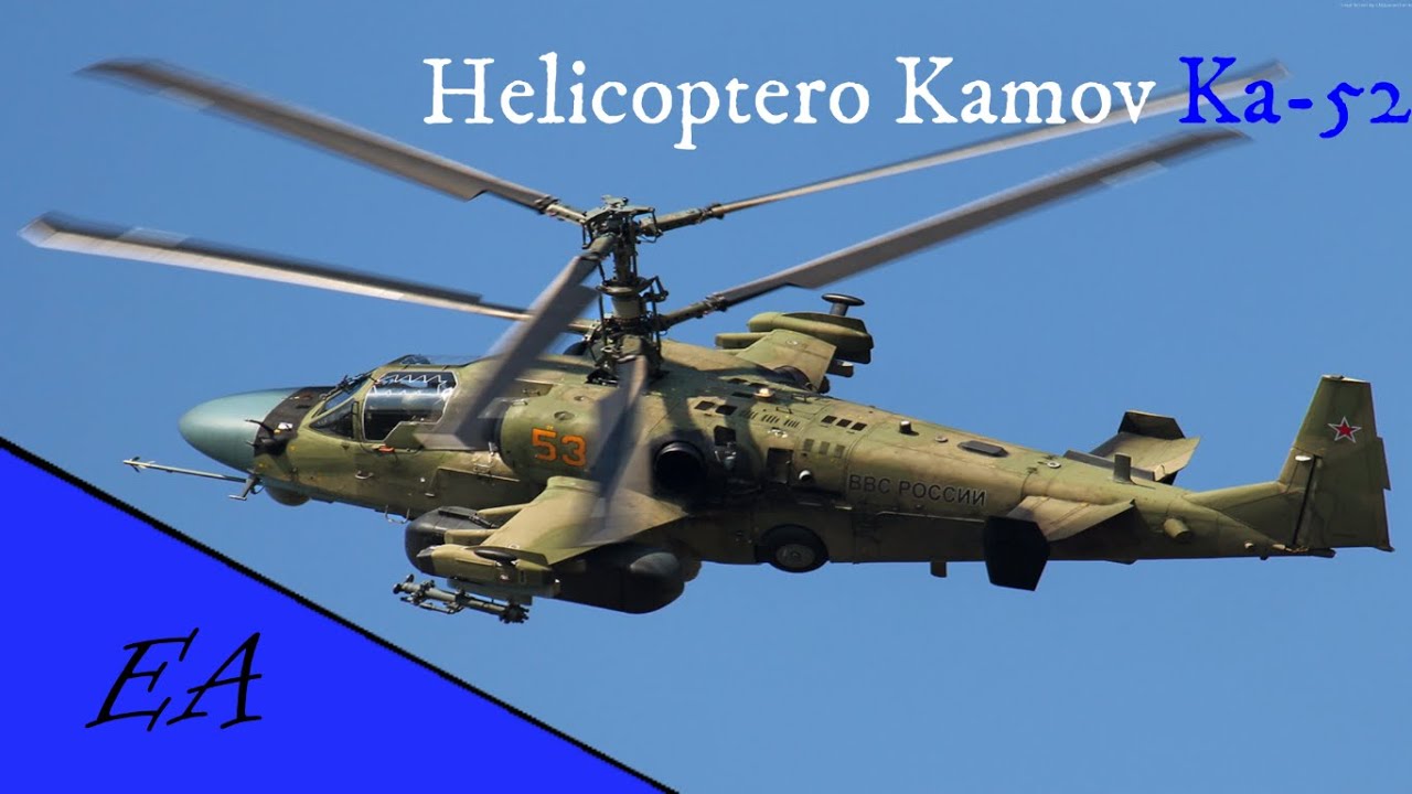 El mejor helicoptero de ataque ruso. Kamov Ka-52 Alligator. El vigilante ruso.