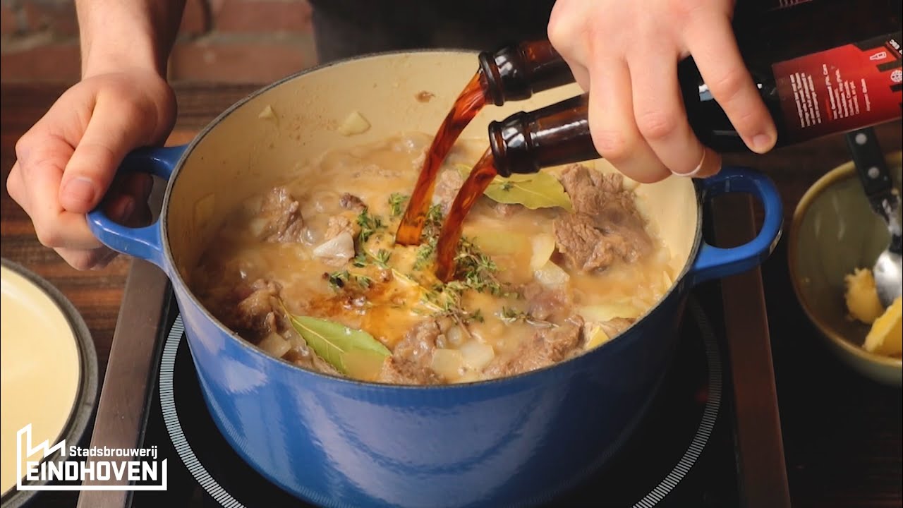 Vlaams stoofvlees recept Stadsbrouwerij 100 Watt Eindhoven