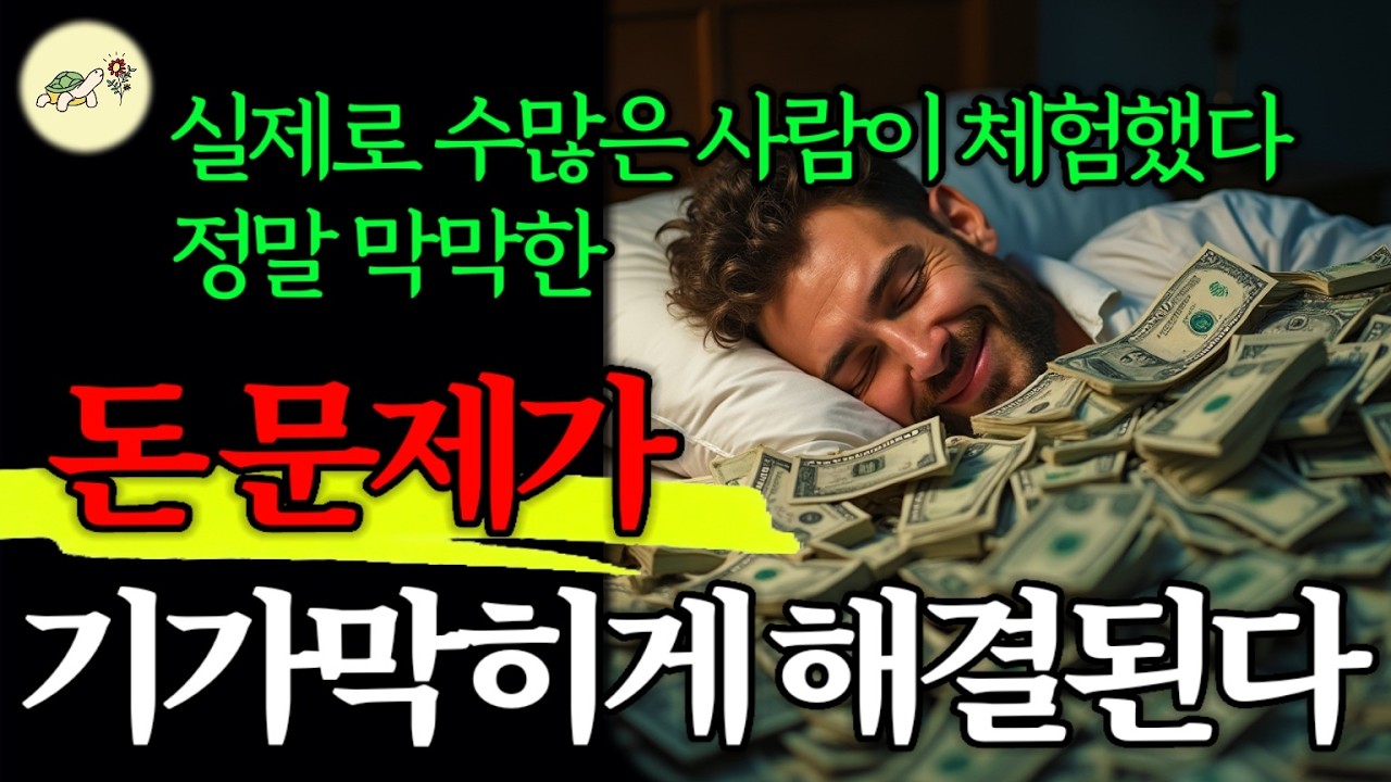 🐢(틀어만 놔라) 이걸 들으며 모든 돈 문제가 해결되었습니다 | 정말 100번 들었던 나를 살린 인생책 모음 1탄