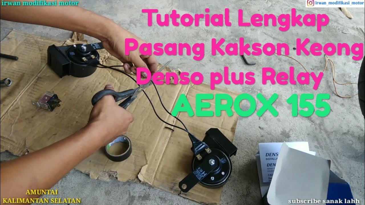 🔴Cara pasang klakson Denso aerox 155,