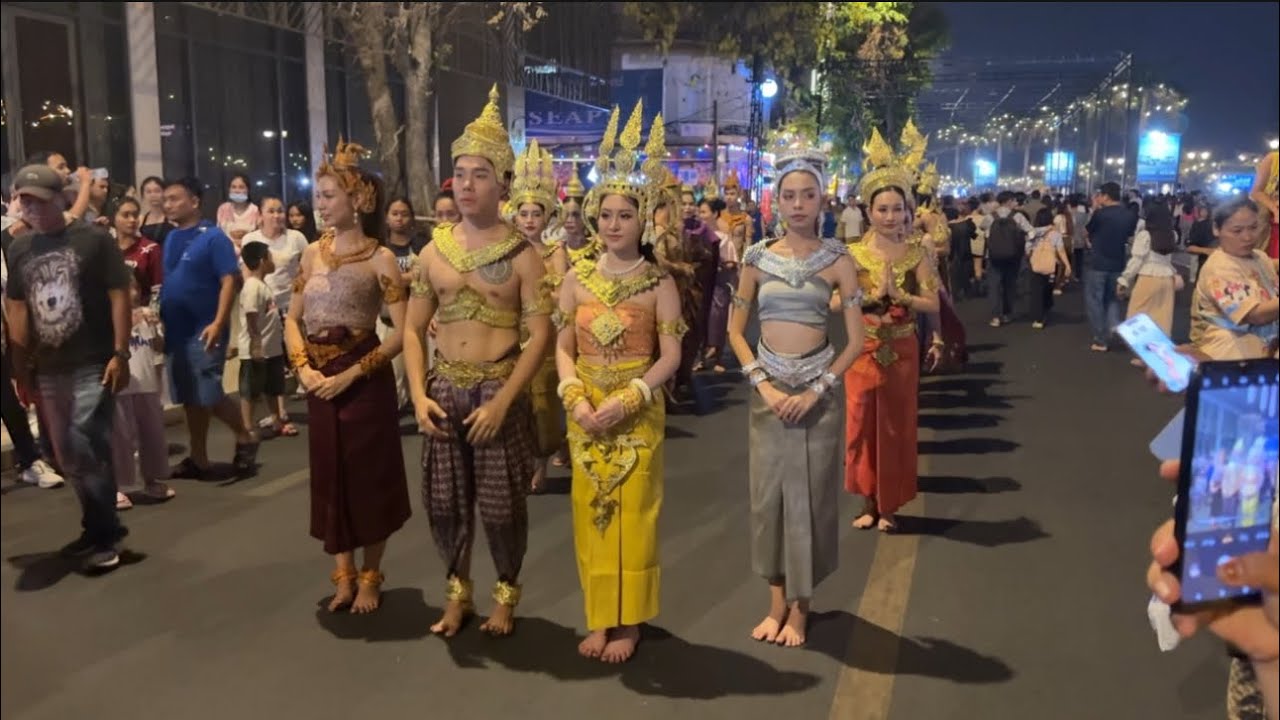 The Walk Street-Celebrating KHMER NEW YEAR in Phnom Penh City, Cambodia/ April,2025