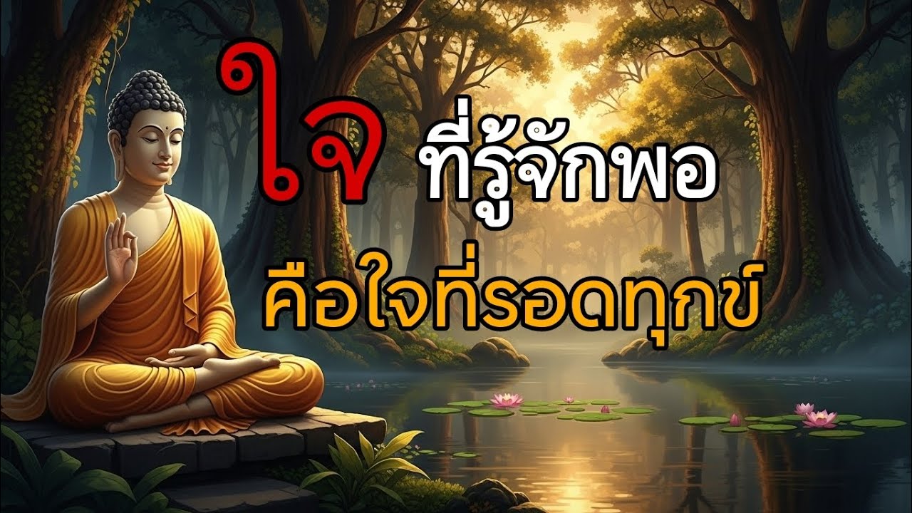 ใจที่รู้จักพอนั้นคือใจที่รอดทุกข์#ใจสงบเพราะพบธรรม#ธรรมะสอนใจ#รักษาใจด้วยธรรมะ