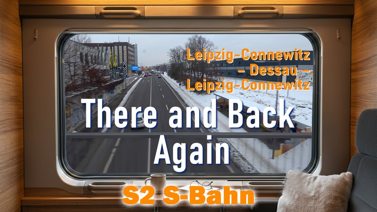 Leipzig-Connewitz - Dessau - Leipzig-Connewitz | S2 S-Bahn | Train Window POV | 4k