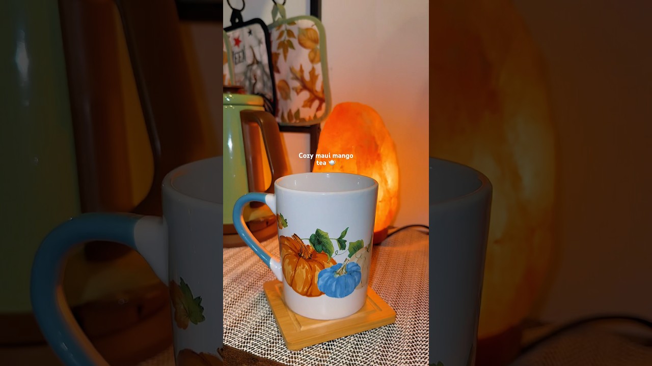Making Maui Mango Tea 🫖 #cozyaesthetic #tealovers #aesthetic #aestheticshorts #cozy #teaaesthetic