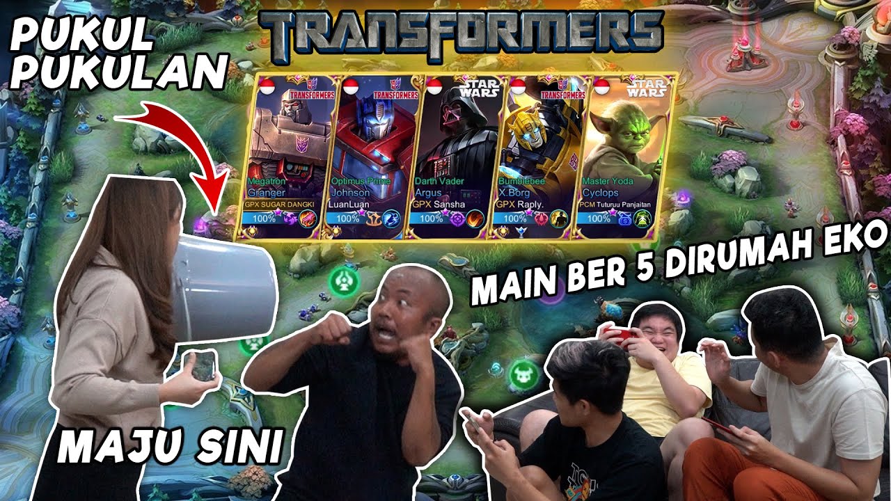 HANCUR RUMAH OURA !! FULL  SKIN TRANSFORMER, PASCOL DI PUKUL LUAN LUAN