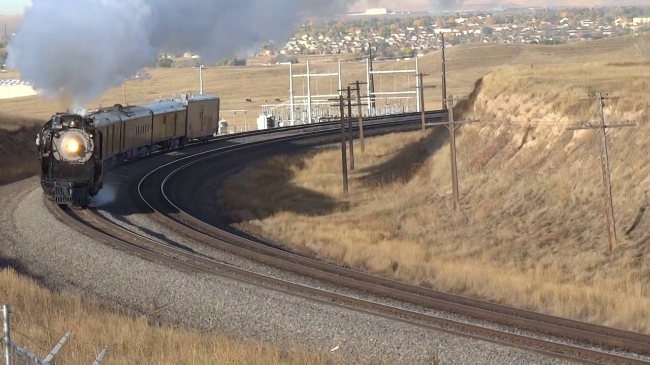 Union Pacific 844 Departs Cheyenne, WY October 2016