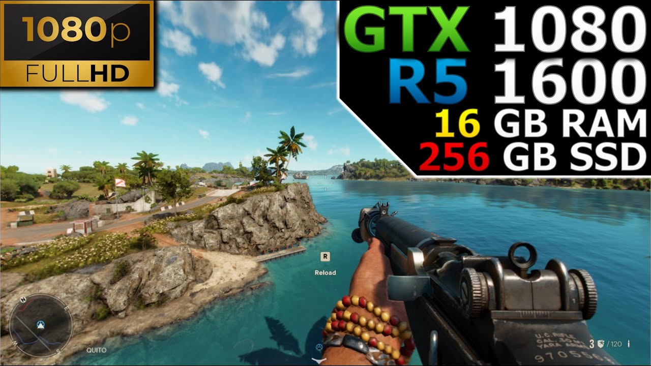 Far Cry 6 | 1080p | GTX 1080 | Ryzen 5 1600 | 16GB RAM | 256GB SSD