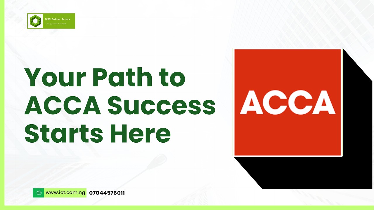 YOUR PATH TO ACCA SUCCESS: LEARN. PREPARE. PASS. JUN 2026 DIET