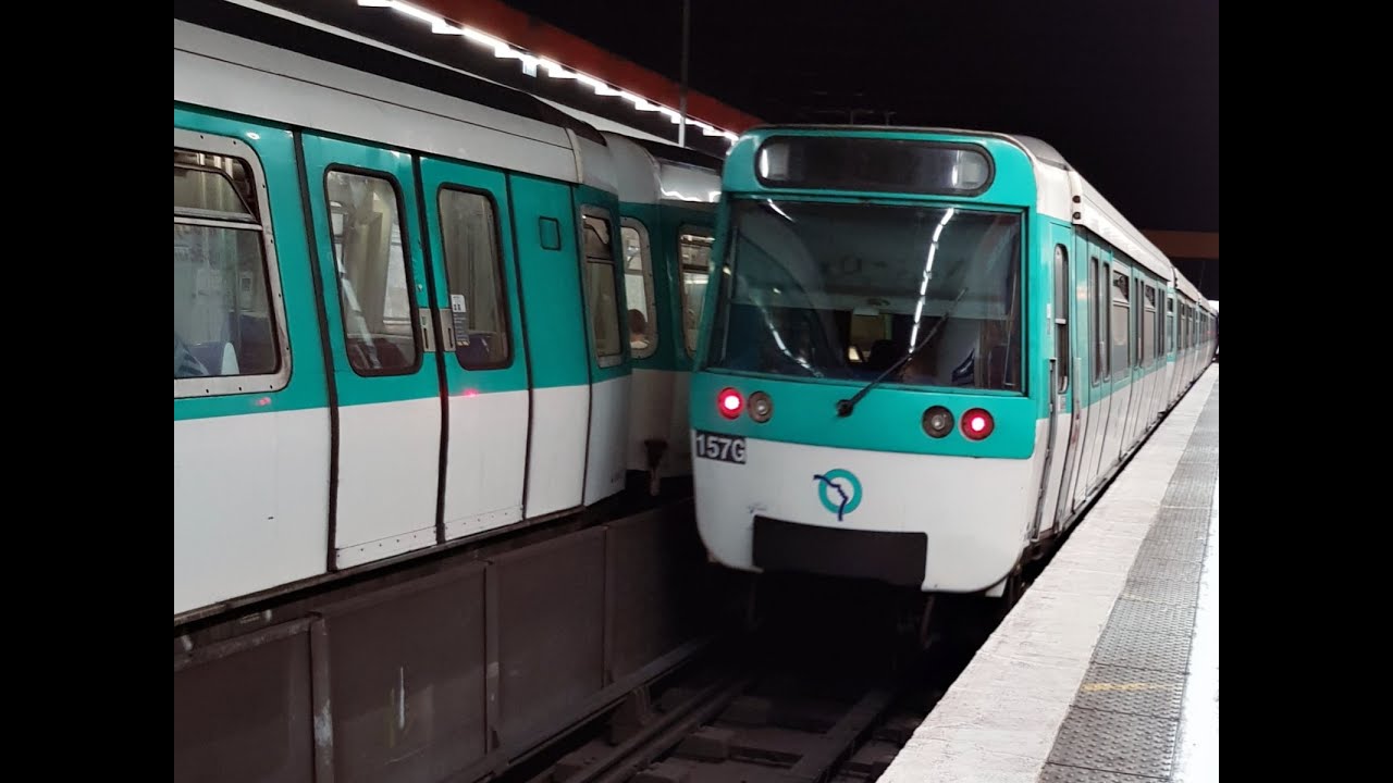( Métro Ligne 13 ) Trajet à bord d'un MF77 Frottement de 0:51 à 1:01 à l'approche de Gaîté