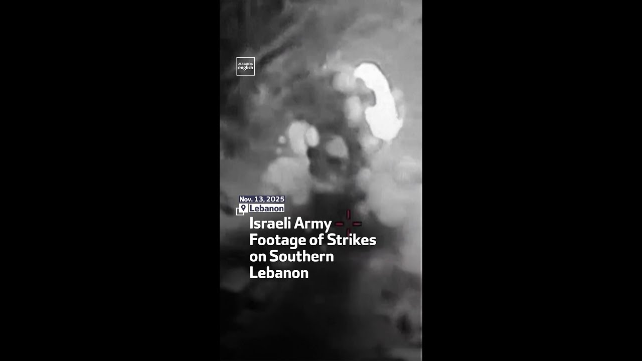 Israeli Army Footage of Strikes on Southern Lebanon