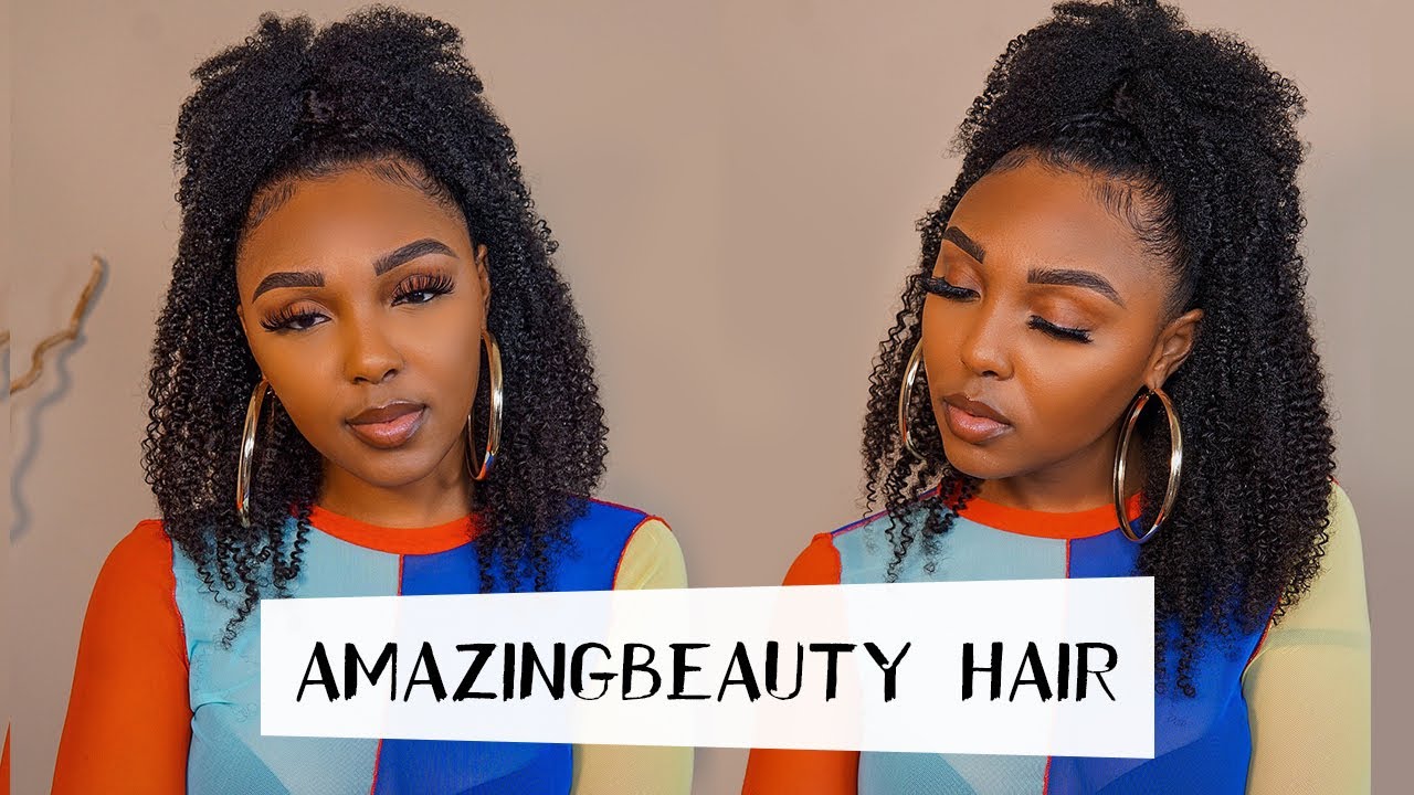 Amazing Beauty Hair Kinky Curly Hair Clip ins on 4B 4C Hair
