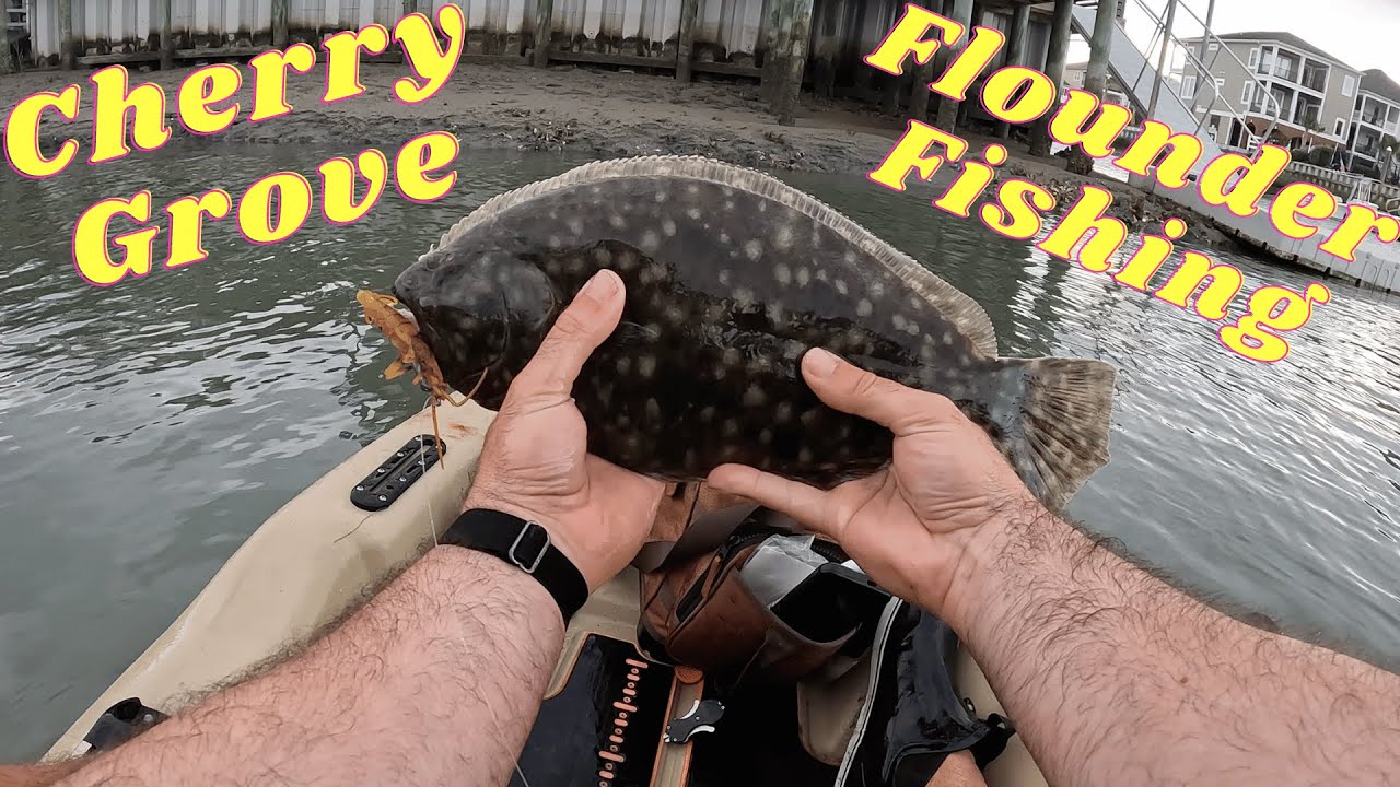 Even Bad Weather Can't Slow The FLOUNDER BITE | Cherry Grove South Carolina