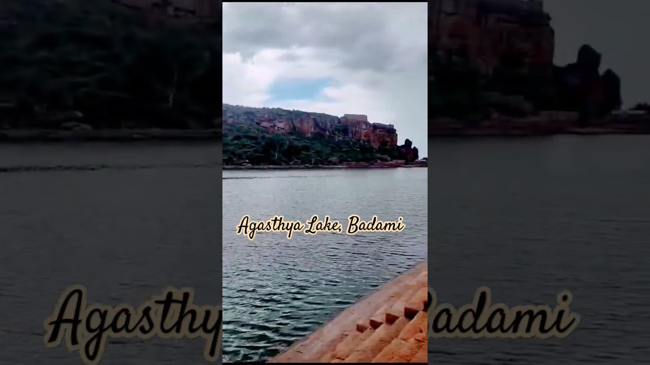 Agasthya Lake | @happyfeetsdairy | #travel #badami #shorts #ytshorts #youtubeshorts