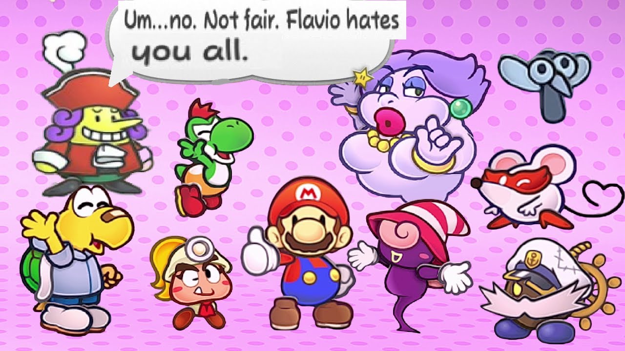 Paper Mario The Thousand-Year Door Remake - All Partners Join to the Party Scenes (4K)