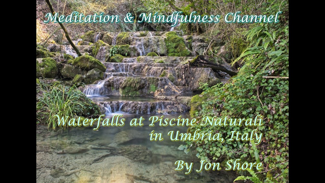 Meditation & Mindfulness, Waterfalls in Italy for Stress, Sleep, Relaxation & Inner Peace in 4K
