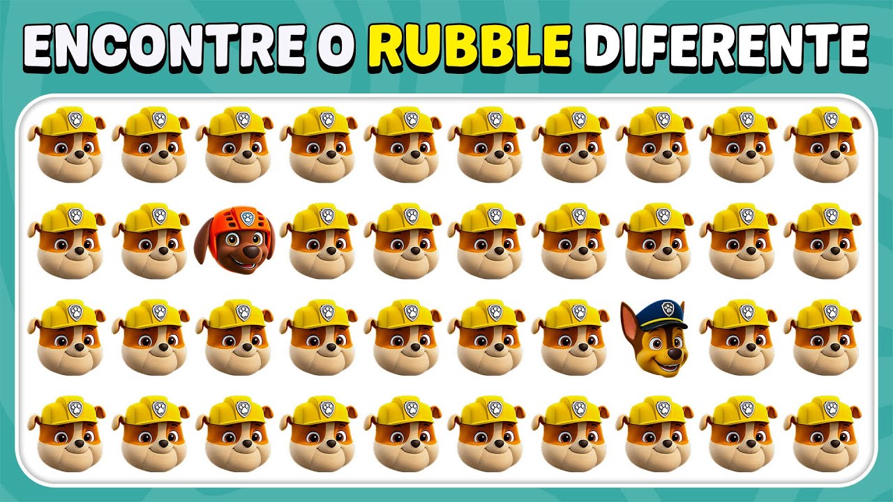 Encontre O Emoji Diferente - Edição PAW Patrol 🐶👮🚔🔥 | 30 Níveis | Abelha De Teste