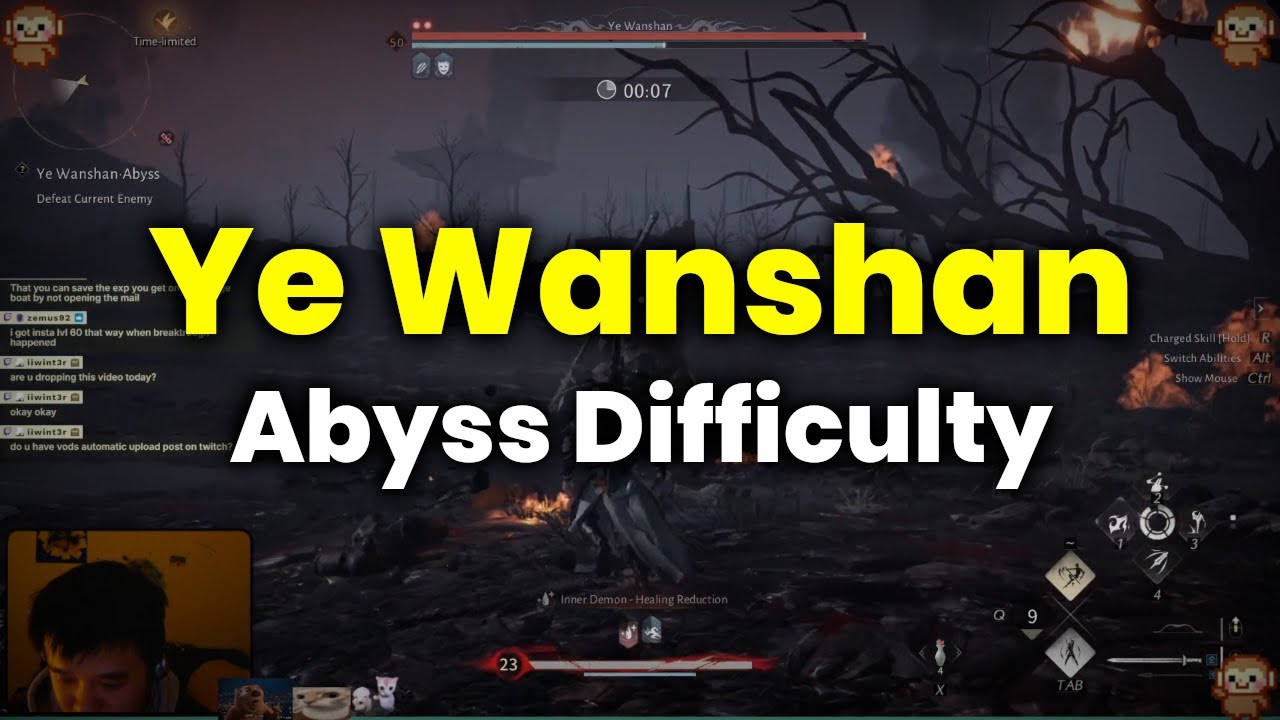 Ye Wanshan Boss (Abyss Difficulty) | Nameless Sword/Spear - Where Winds Meet