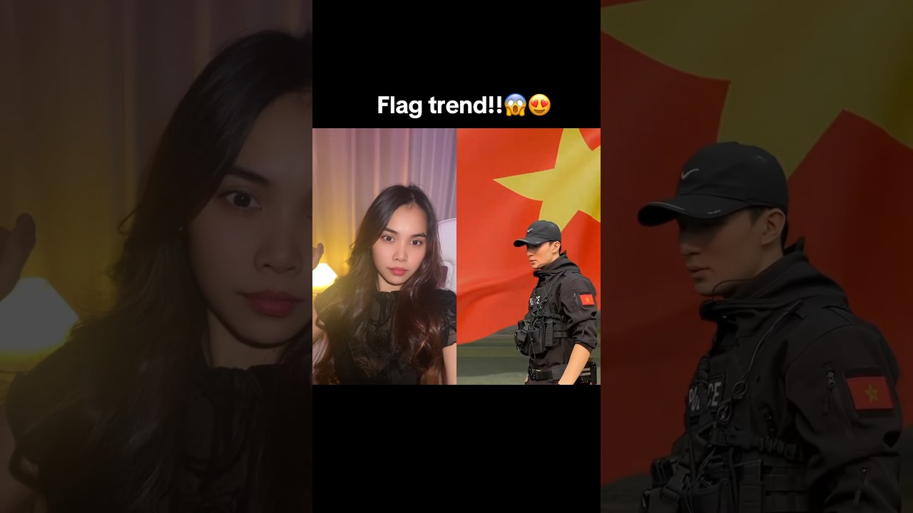 Flag trend Vietnam Version just WOW!!😱😍 #flagtrend #vietnam  #shortvideo #shorts