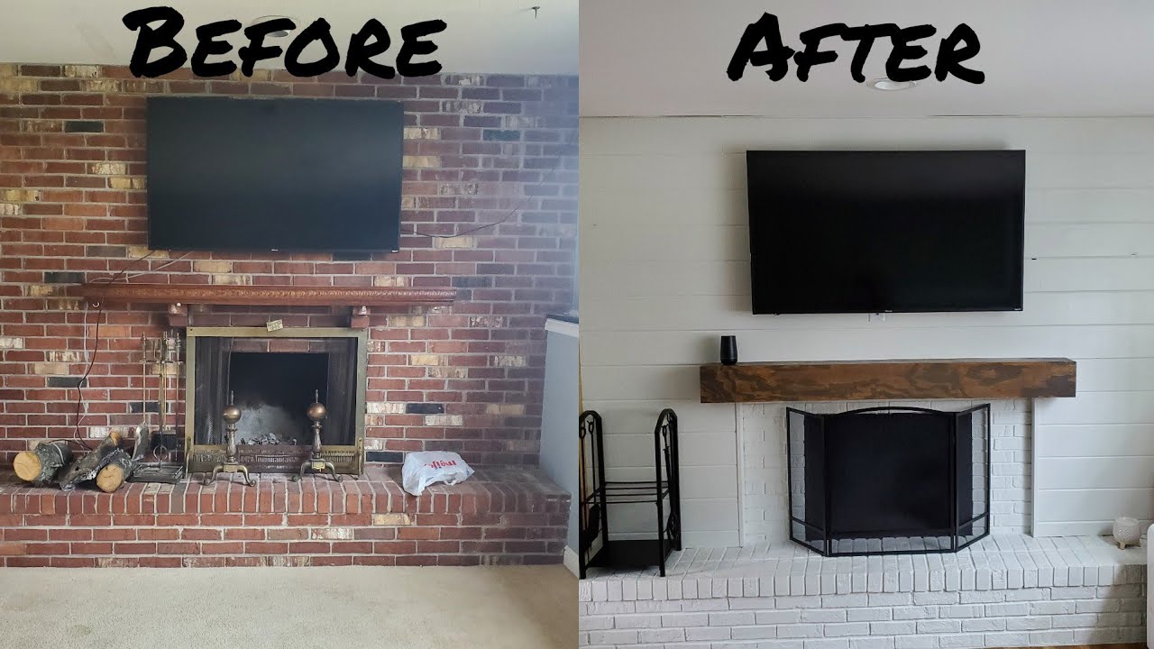 Easy Fireplace Remodel!!