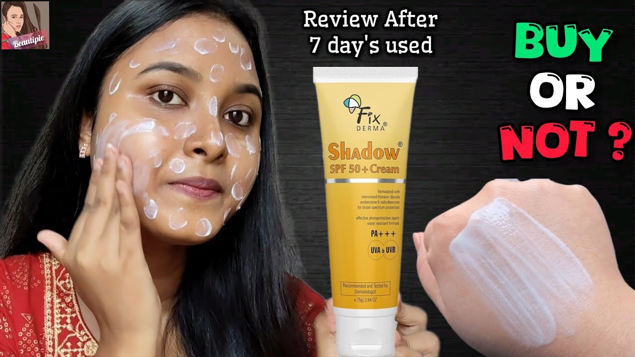 Fix Derma Shadow Sunscreen Review✨| SPF 50+ Cream |এর দাম উপকারিতা ও ব্যবহার করার নিয়ম কি?Beautipie
