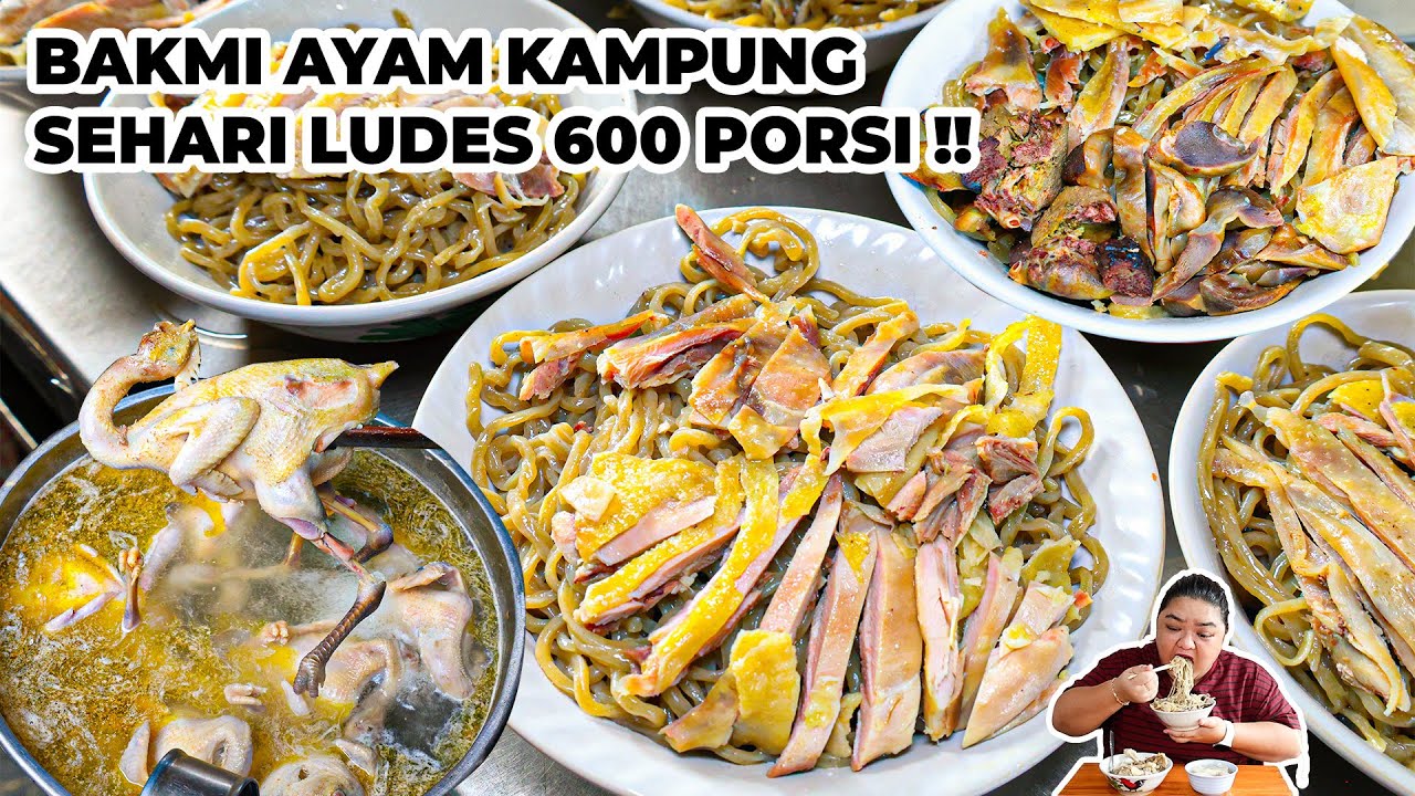 DIJAMIN HALAL!! BAKMI AYAM KAMPUNG PUNYA PAK HAJI!! KALAU WEEKEND BISA HABIS SAMPE 600 PORSI BAKMI!!