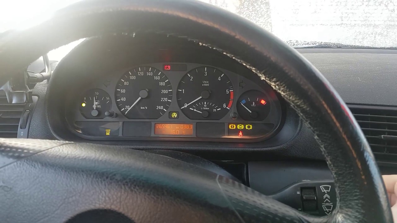 BMW E46 320d cold start -16C