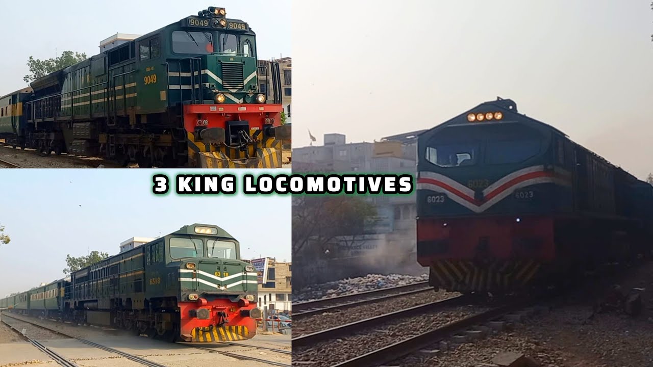 3 BIG BOSS LOCOMOTIVES AGE-30 ZCU-30 GEU-40 HIGH SPEED THROUGH PASS ACTION  WIRELESS GATE #liketrain