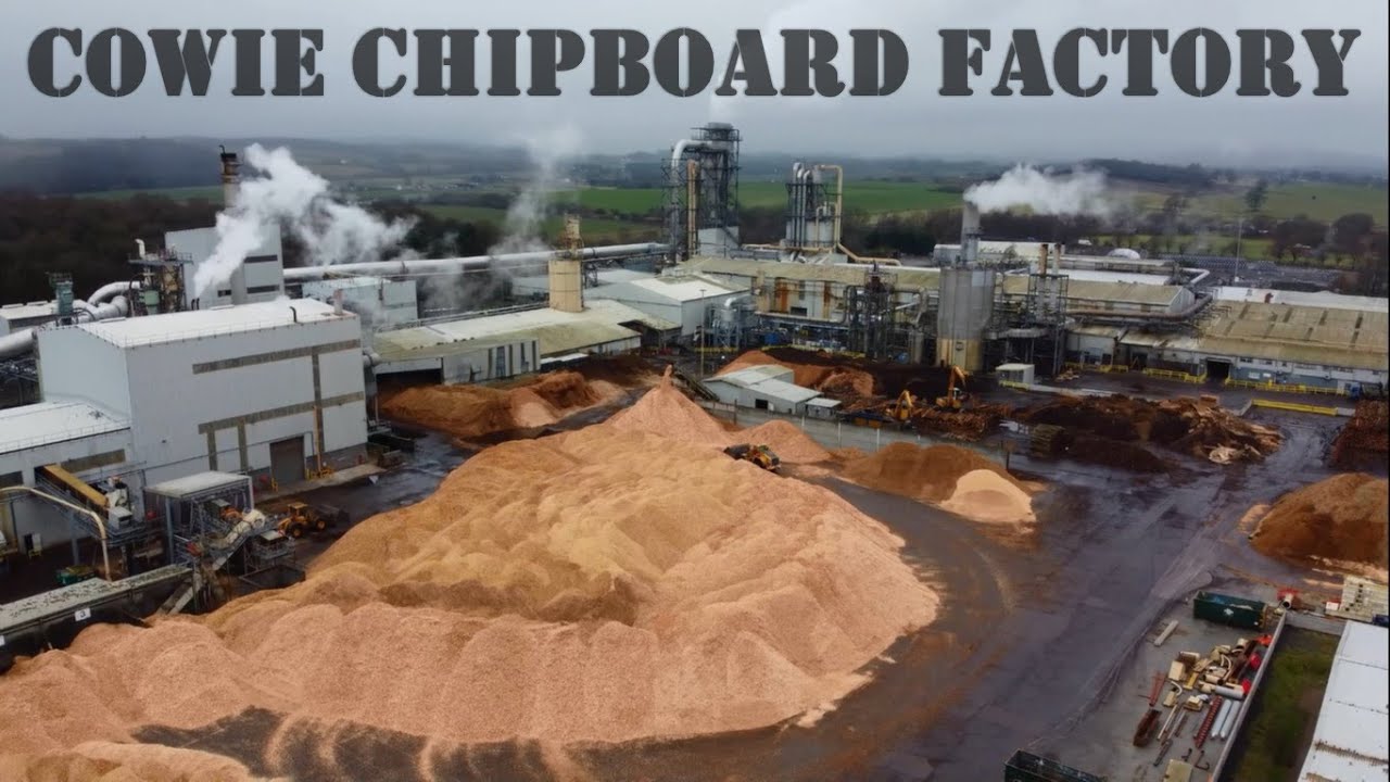Cowie chipboard & MDF factory : Drone flight