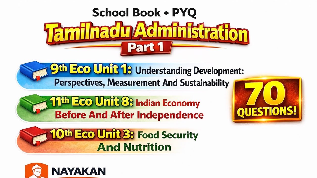 School Book + Pyq Series 16- Tn Administration - 01 #tnpsc #tet #tnusrb @NayakanAcademy 