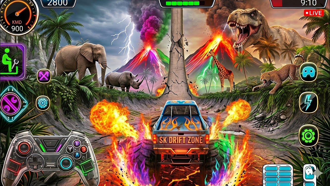 Monster Truck Mega Ramp Stunt Game: Best Car Stunt Game for Android 2026