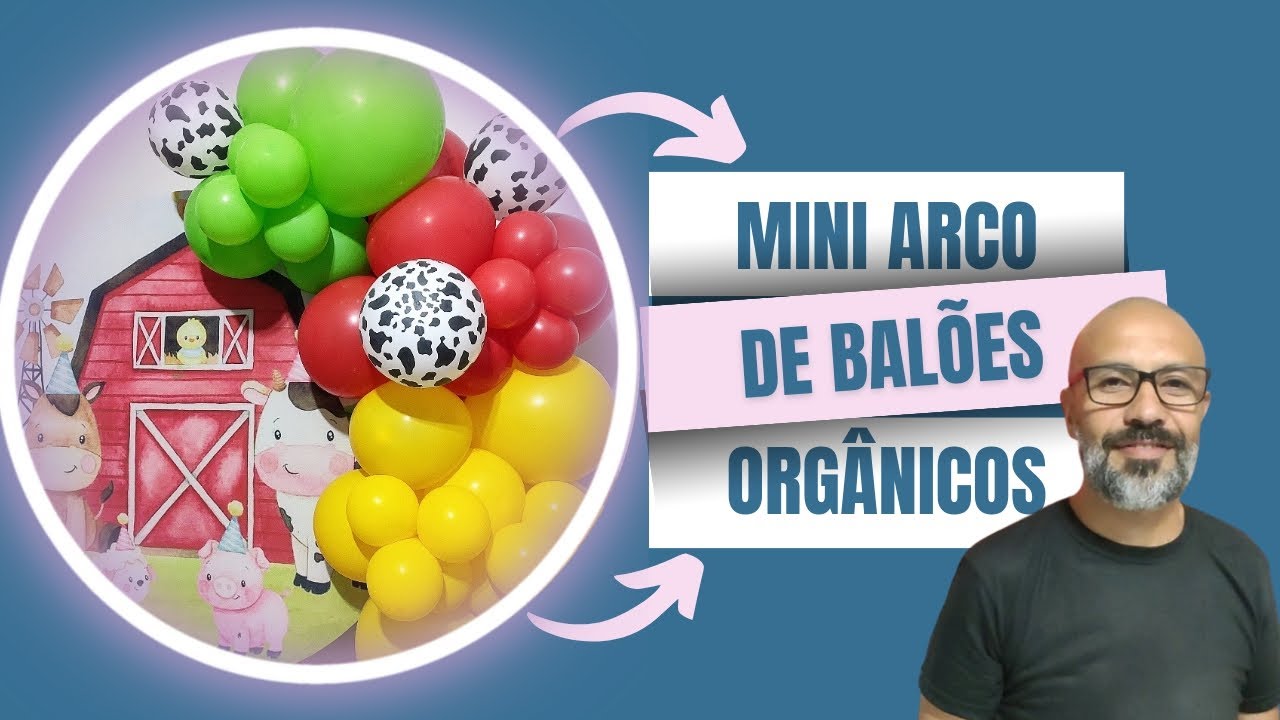 Aprenda a fazer um lindo Mini Arco Orgânico  do Zero!#baloes #baloesorgânicos