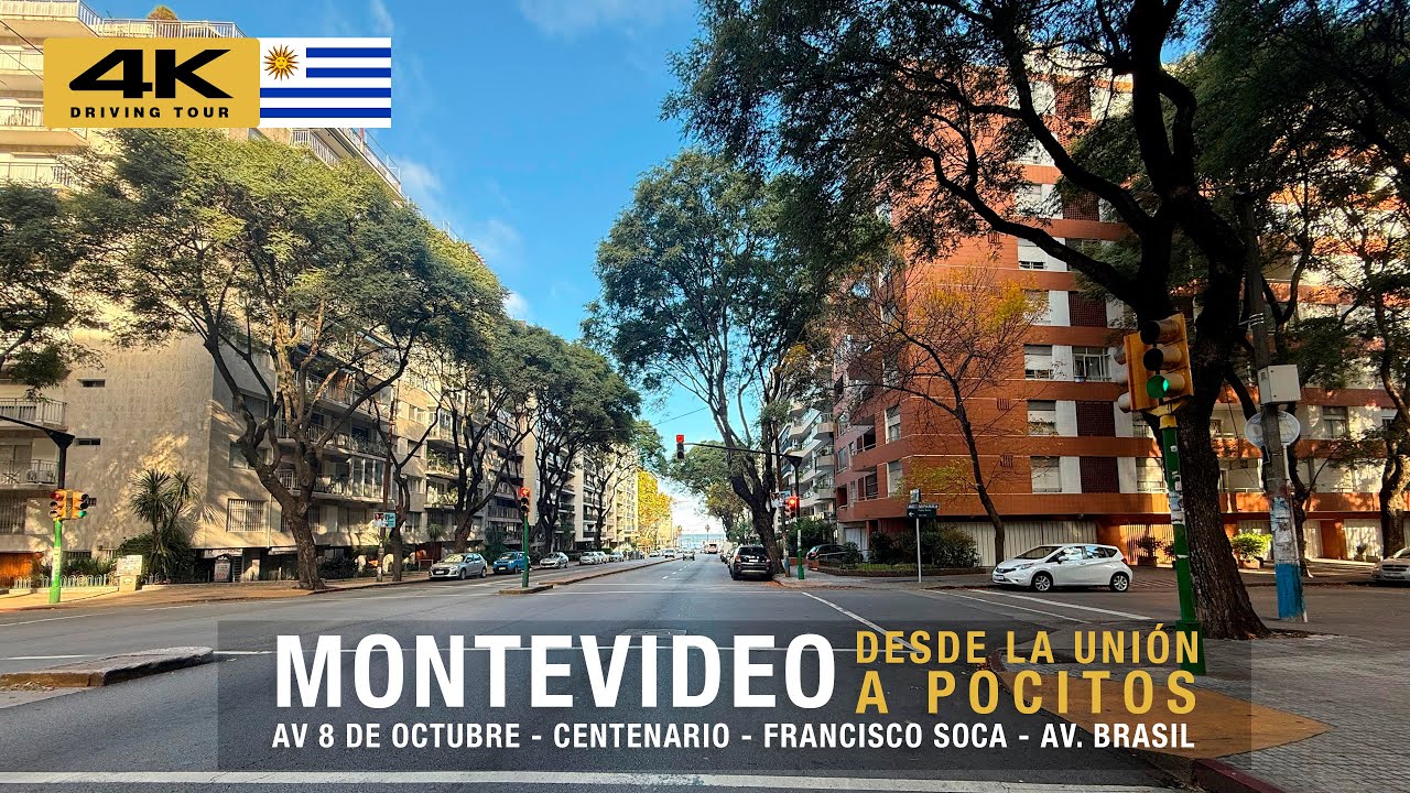 🇺🇾MONTEVIDEO: Desde UNIÓN hasta POCITOS | Montevideo | DRIVING TOUR 2025 [ 4K ]