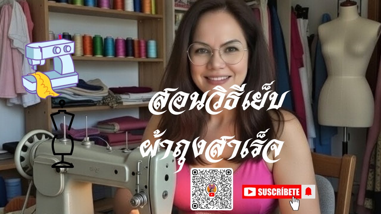 🧵สอนวิธีตัดผ้าถุงสำเร็จ #ตัดเย็บเสื้อผ้า