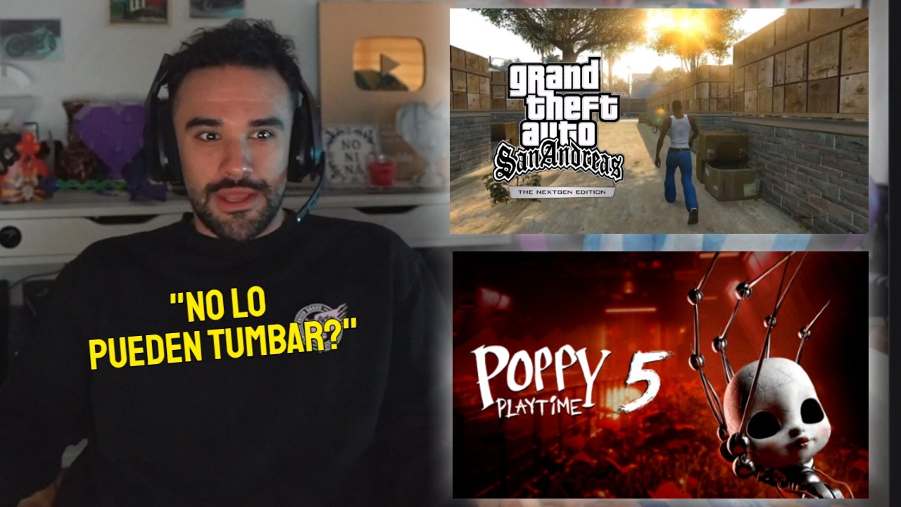 Illojuan Reacciona GTA san Andreas next gen edition y Poppy Playtime 5 trailer