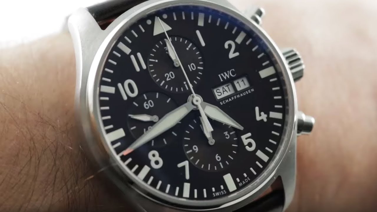 IWC Pilot's Watch Chronograph Antoine de Saint Exupery IW3777-13 IWC Watch Review