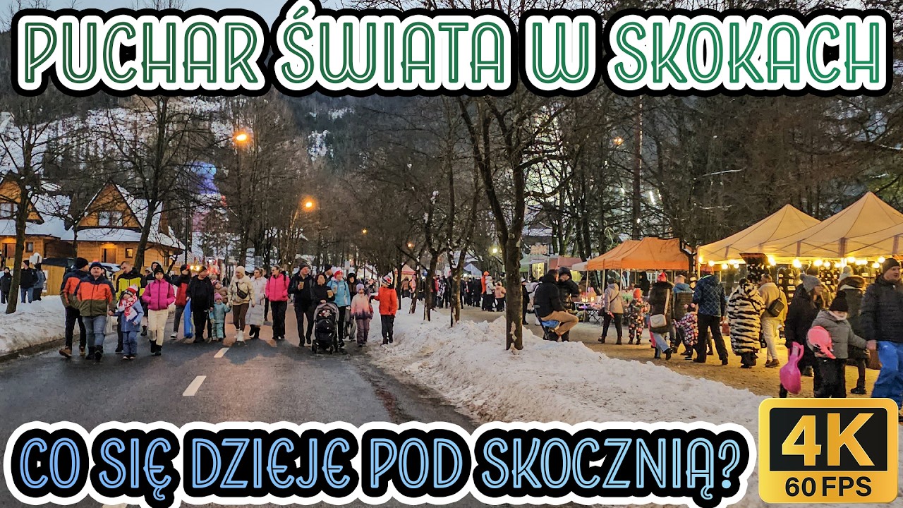 🔴Zakopane ⛷️PUCHAR ŚWIATA spod WIELKIEJ KROKWI, TŁUMY kibców SKOKÓW NARCIARSKICH, 4K❗2025.01.18 ASMR