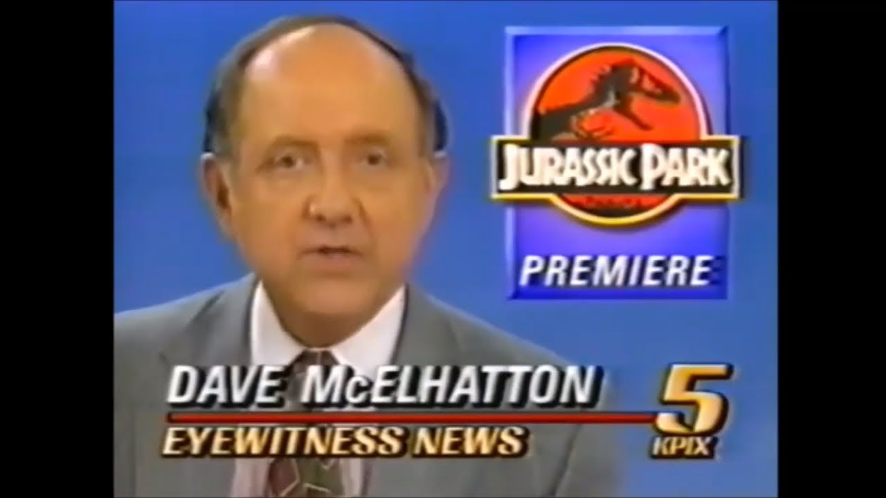 Jurassic Park 1993 Premiere TV News Report